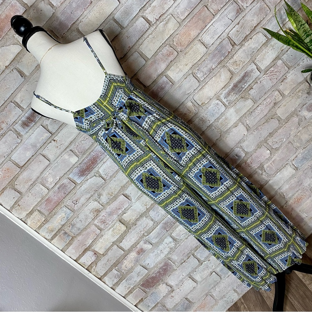 Easel Patchwork Print Sleeveless Cami Jumpsuit - image 7